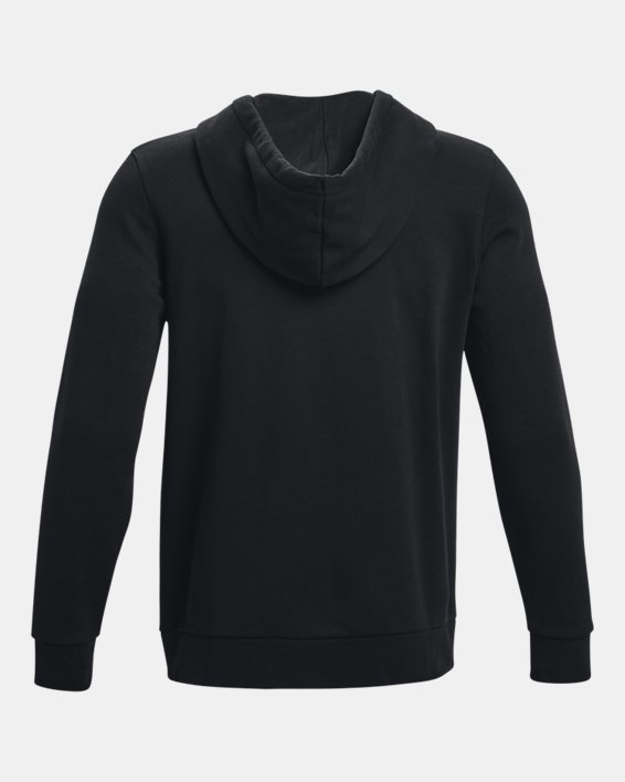 Men's UA Essential Fleece Full-Zip Hoodie, Black, pdpMainDesktop image number 5